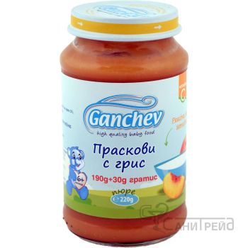 ПЮРЕ десерт ПРАСКОВИ с ГРИС 6м/312
