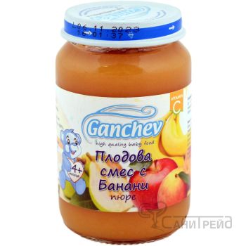 ПЮРЕ ПЛОДОВА СМЕС-БАНАН 4м /221