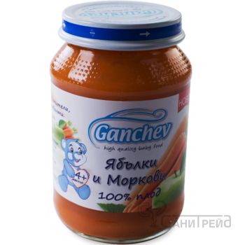 ПЮРЕ 100% ЯБЪЛКА-МОРКОВ 4м /260
