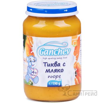 ПЮРЕ десерт ТИКВА С МЛЯКО 4м/ 316