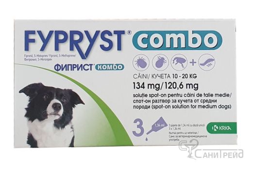 ФИПРИСТ КОМБО КУЧЕ 10-20кг х3пип